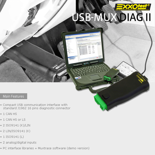 Exxotest USB-MUX-DIAGII